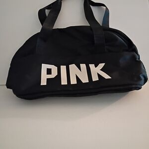 PINK Victoria's Secret Black Travel Bag